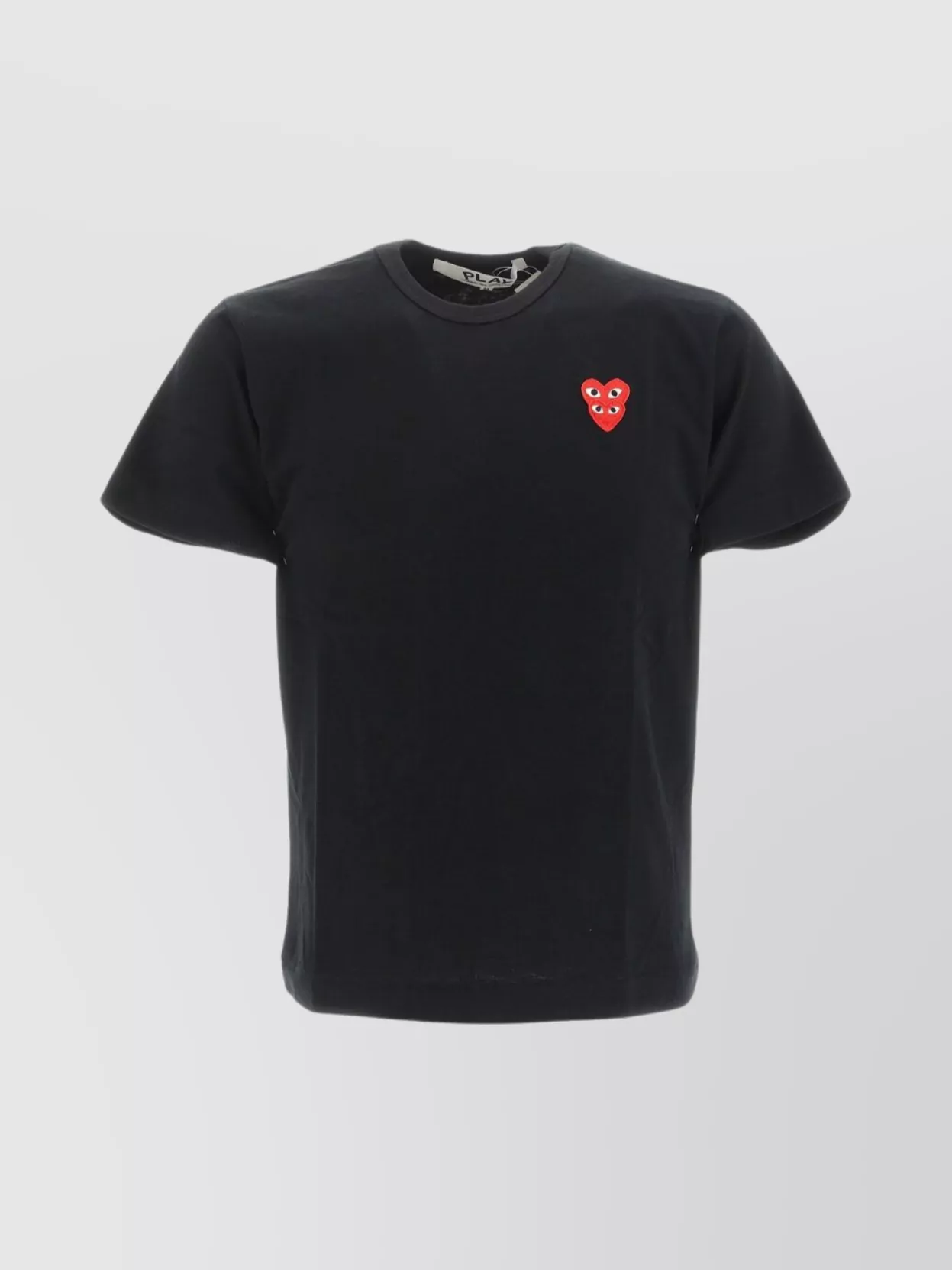 Shop Comme Des Garçons Play Men's Crew Neck Embroidered T-shirt