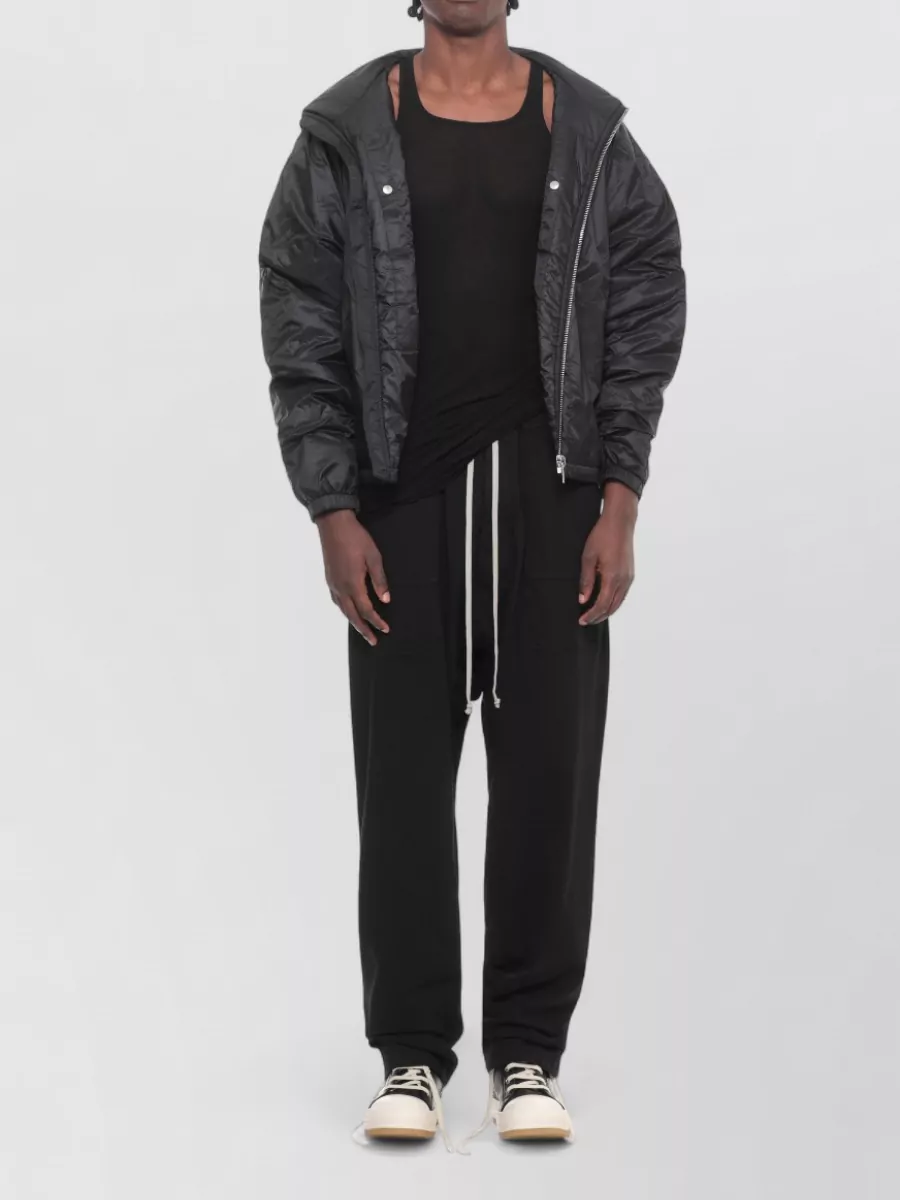 Rick Owens Drkshdw Straight Leg Cotton Trousers Welt Pockets