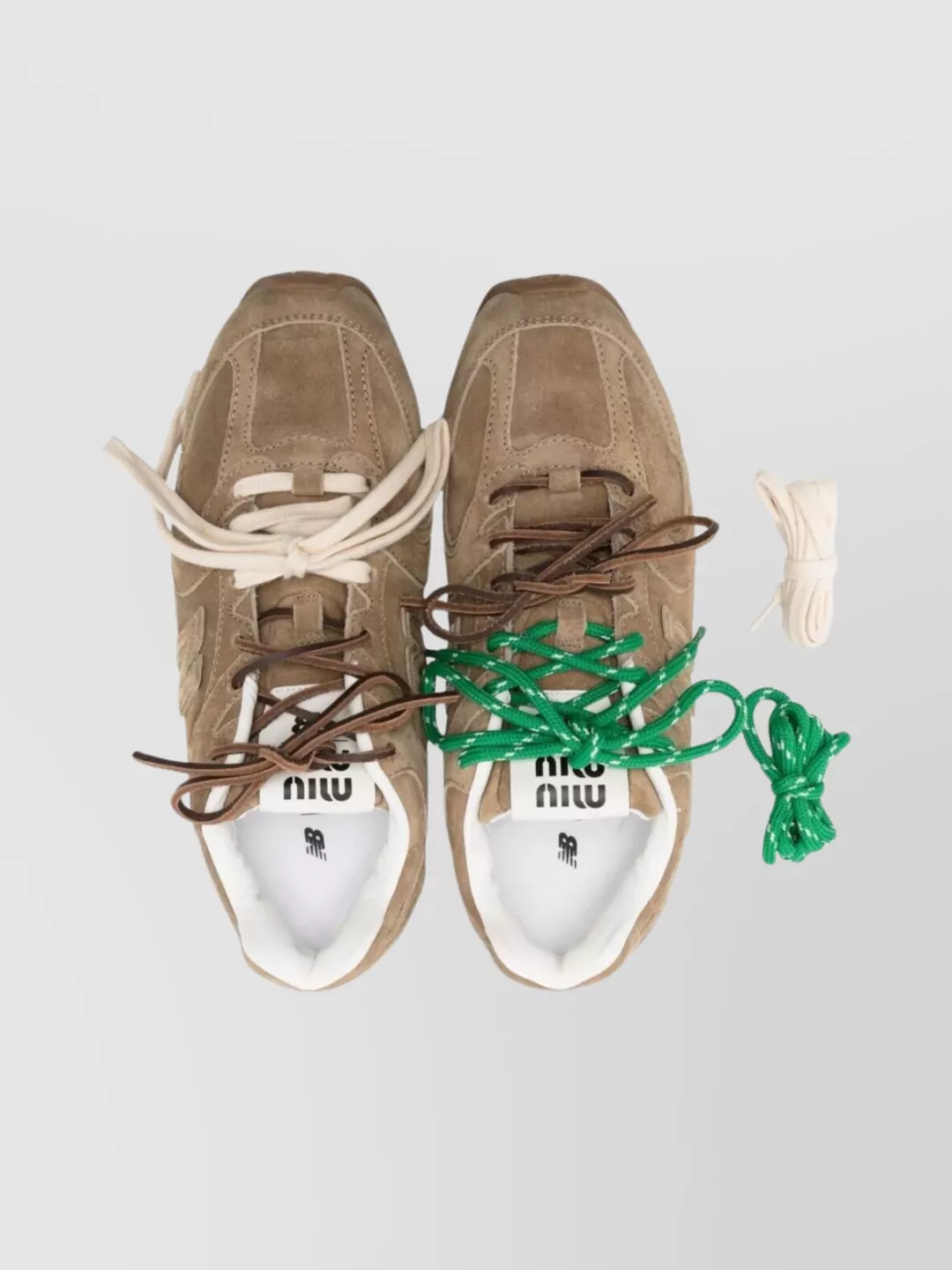 Miu Miu Leather Low-Top Sneakers