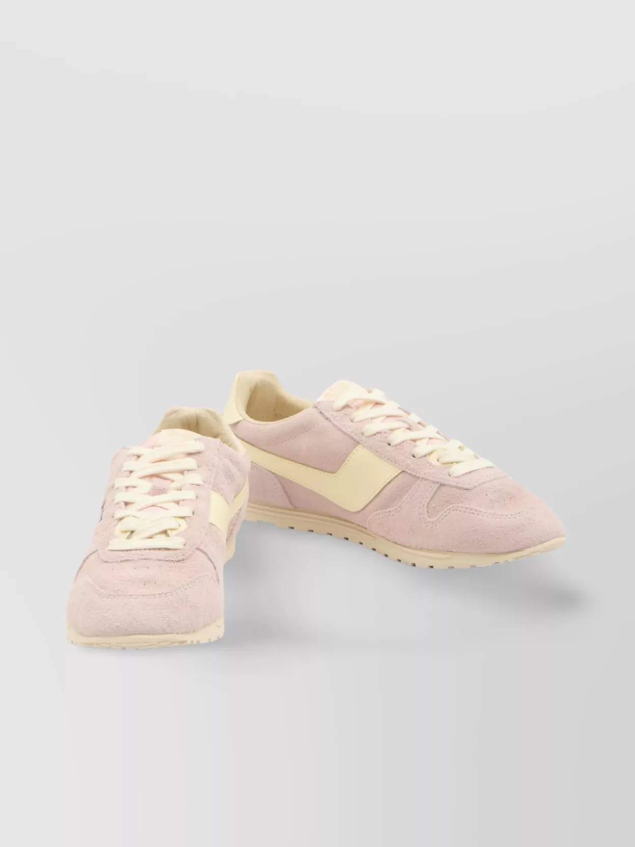 Autry Suede Sneakers With Round Toe And Imperfections