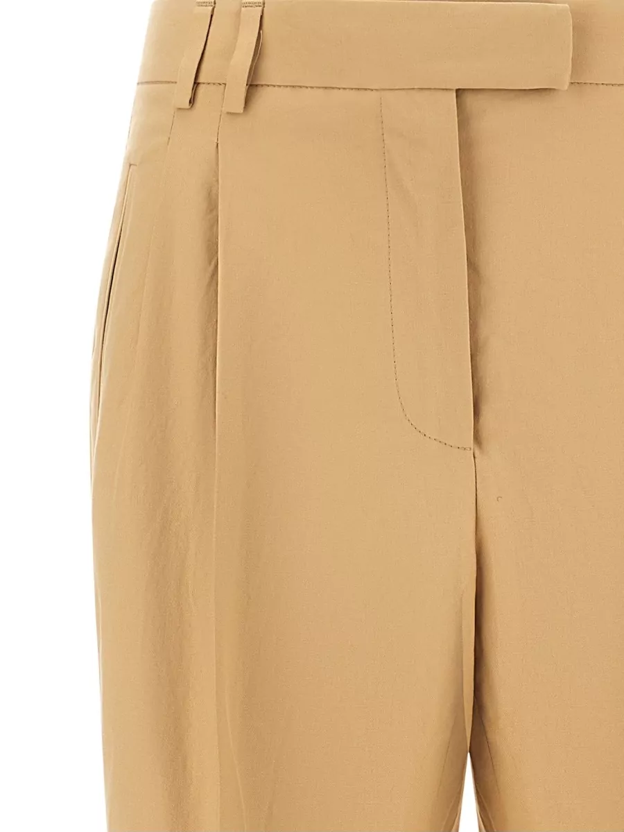 Alberto Biani Cotton Straight-Leg Tailored Trousers