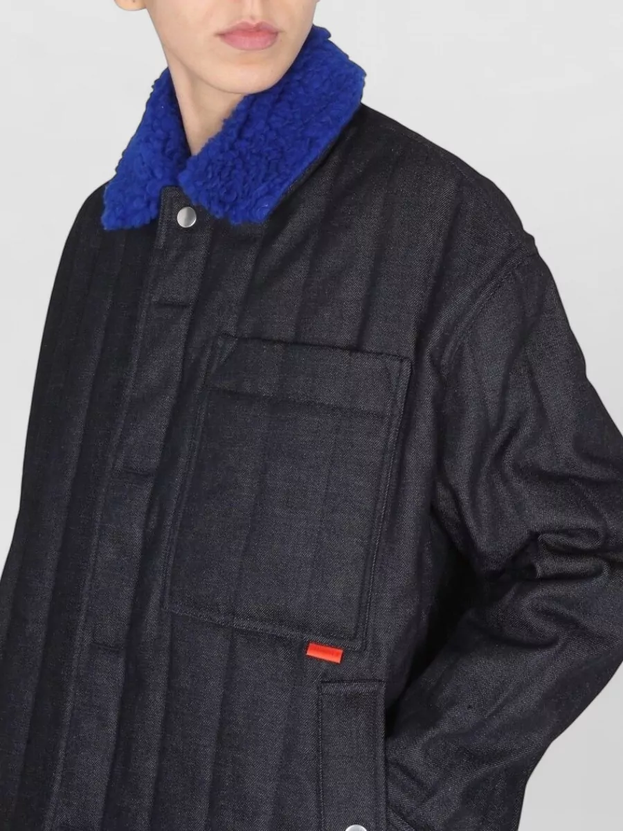 Sunnei Faux Fur Collar Puffer Jacket