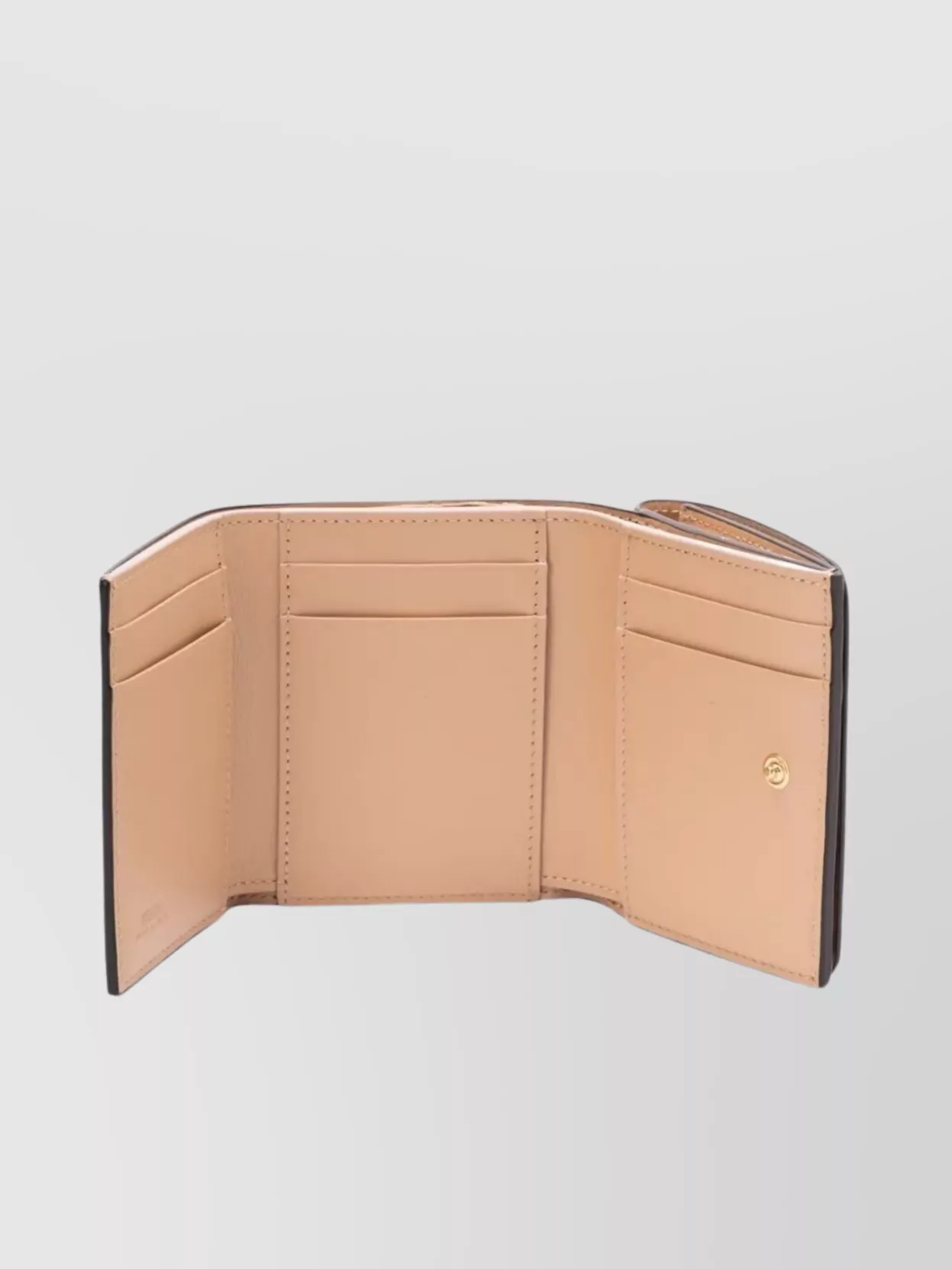 Fendi Flower Bouquet Medium Tri-Fold Wallet