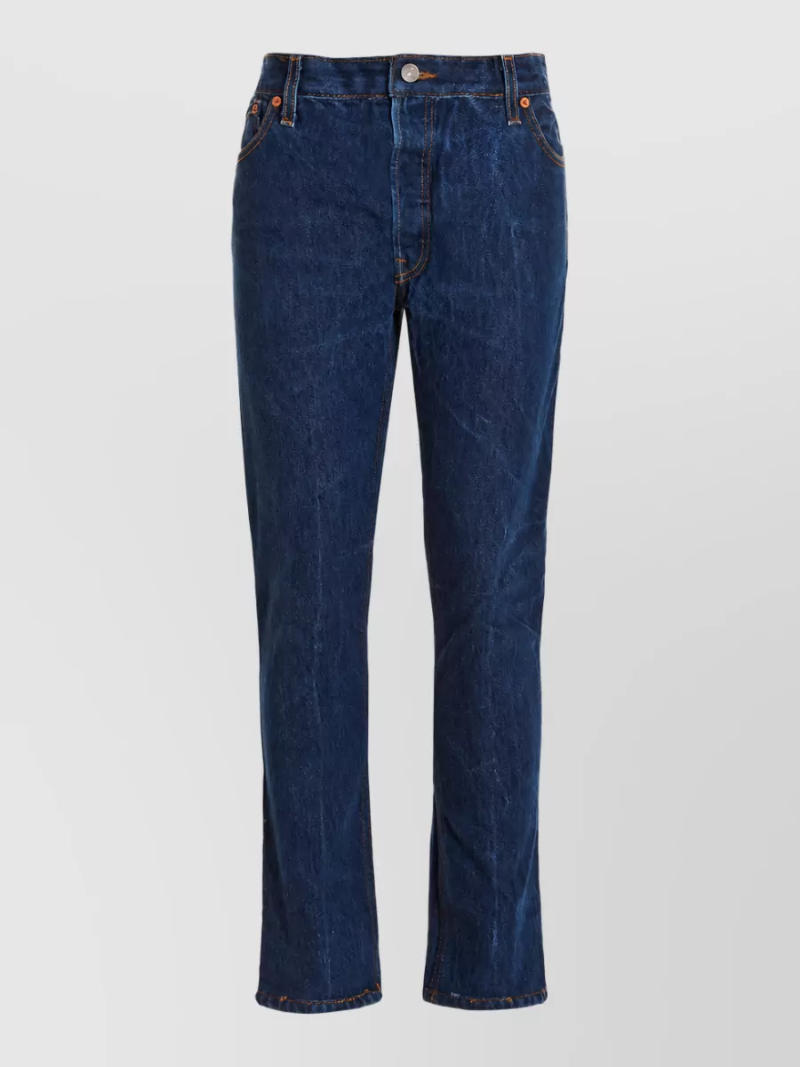 RE/DONE denim high-rise cropped straight-leg jeans