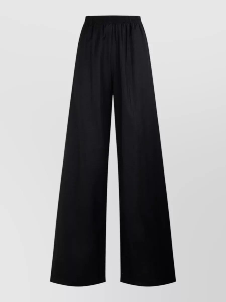 Fabiana Filippi Wool Silk Cashmere Wide-leg Flared Trousers