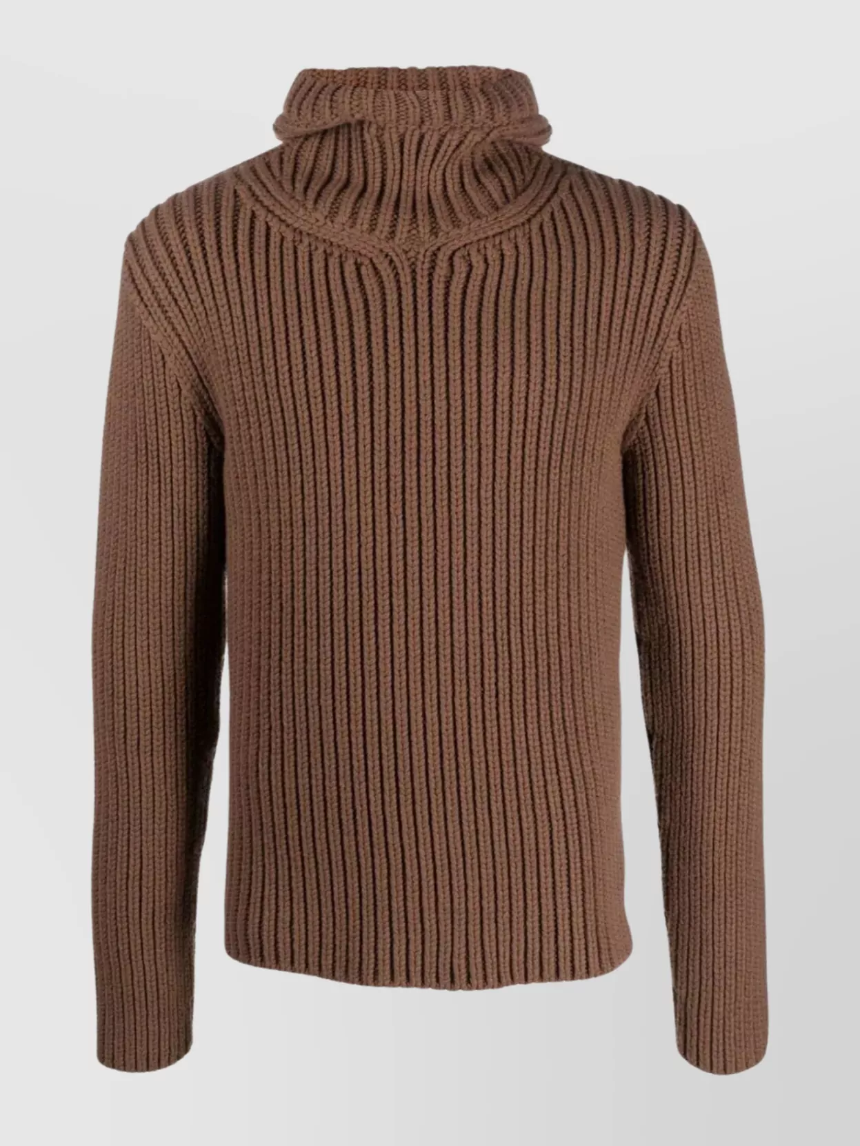 Lanvin Cozy Knit Turtleneck Hooded Sweater