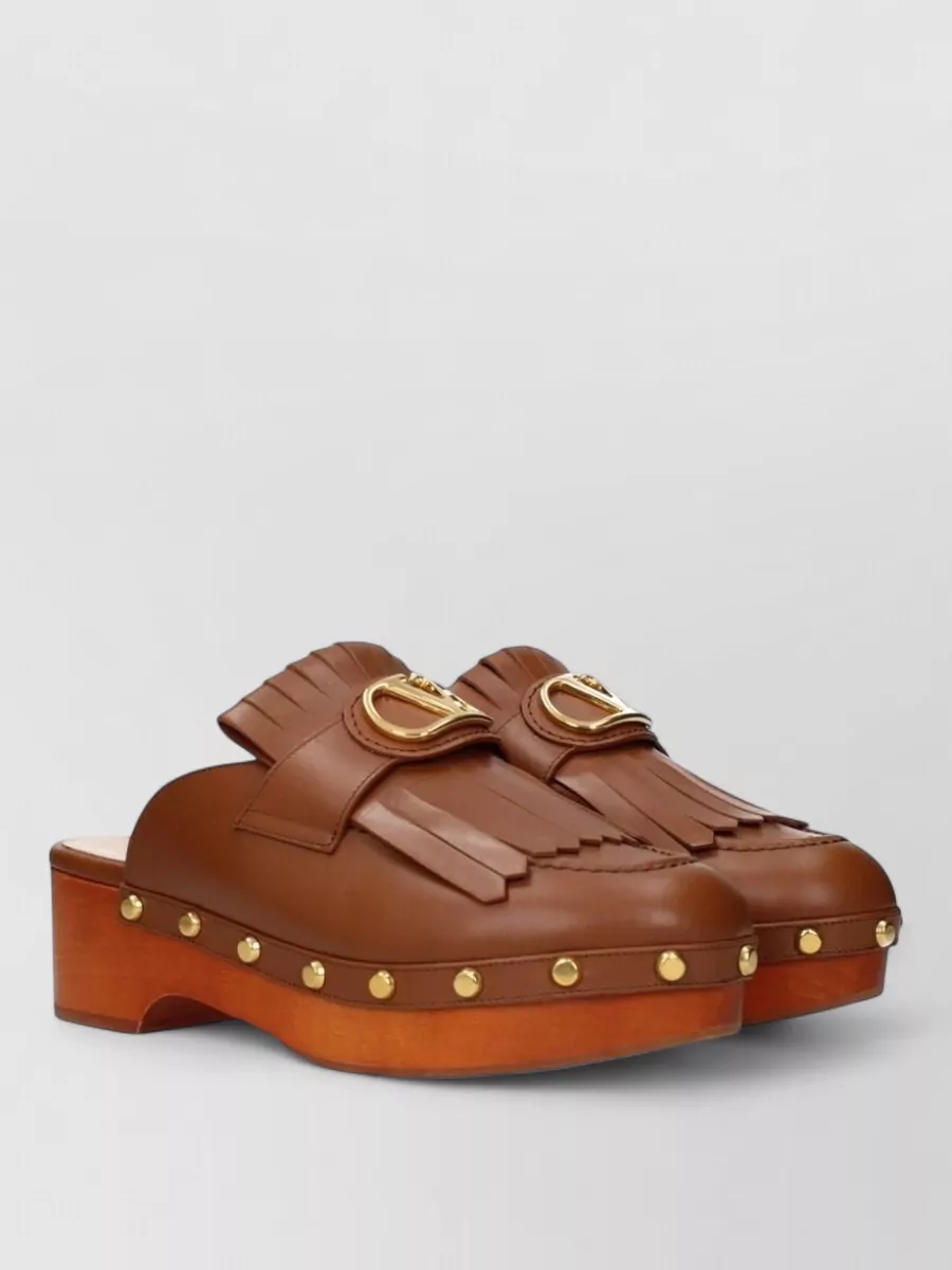 Valentino Garavani Leather Mules