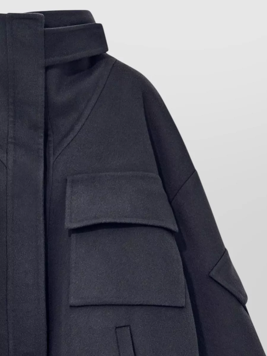 Giorgio Armani Cashmere Oversized High-Collar Jacket