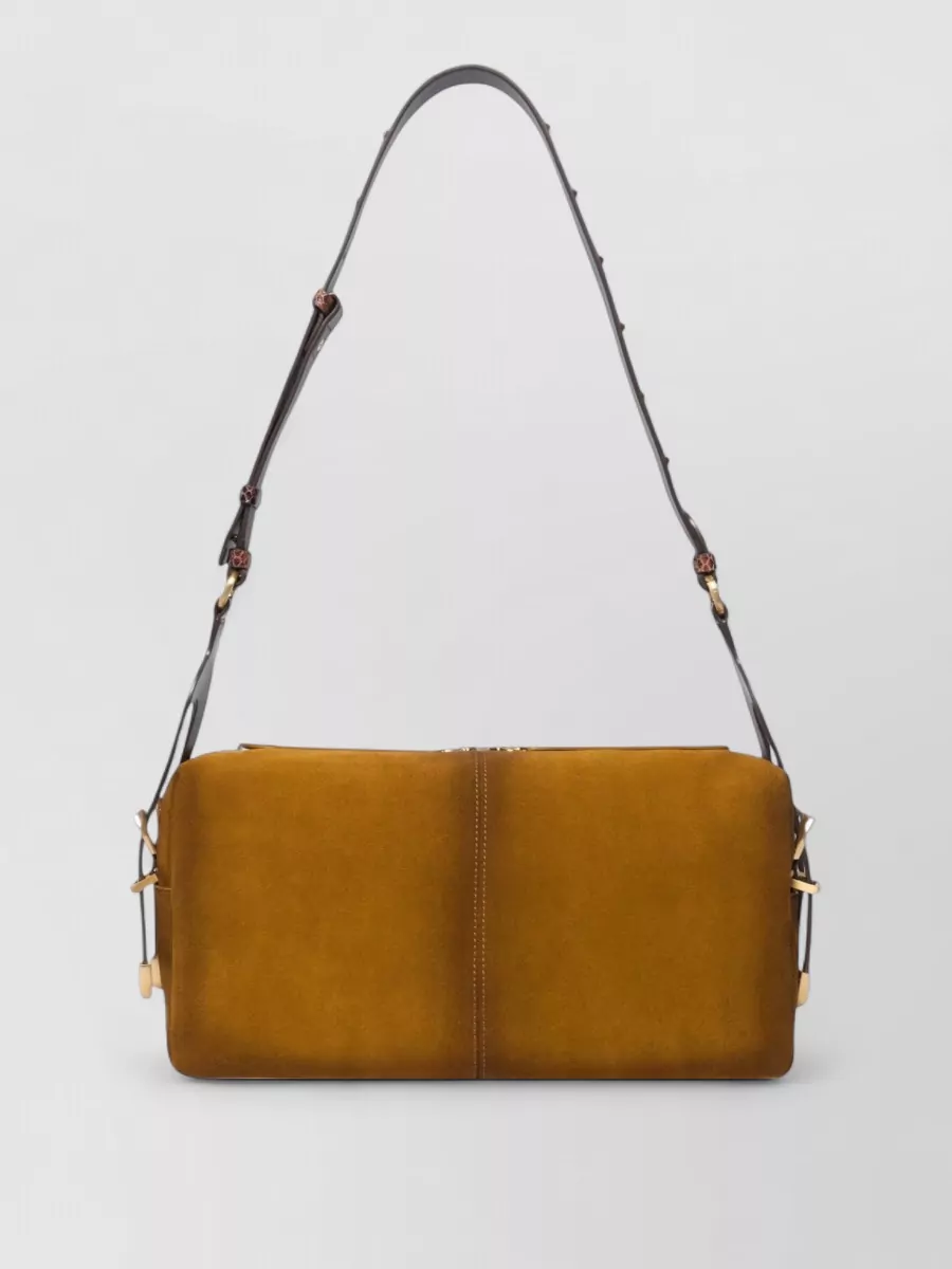 Pinko love bag classic suede clutch bag