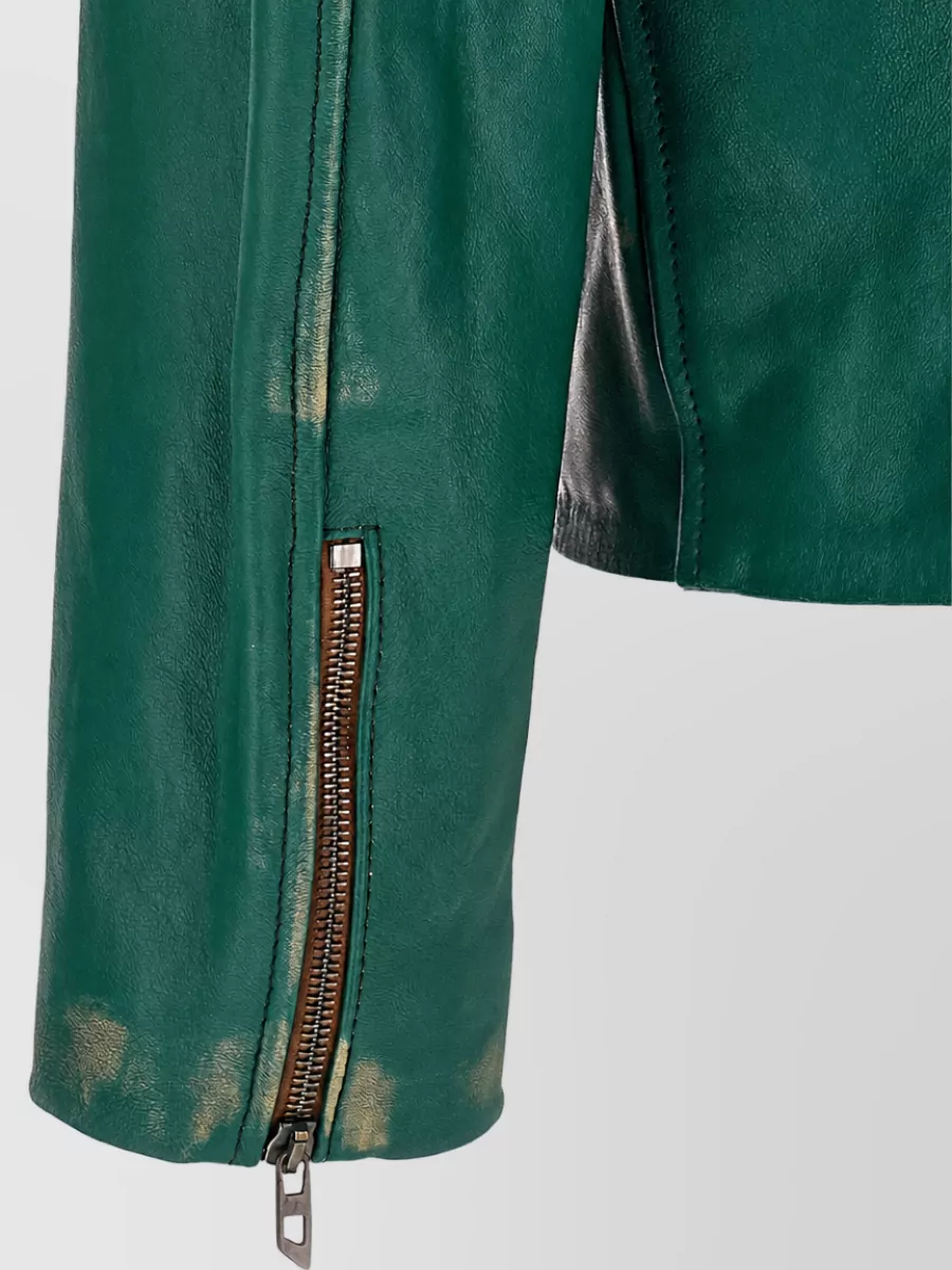 Diesel Lamb Leather Biker Jacket