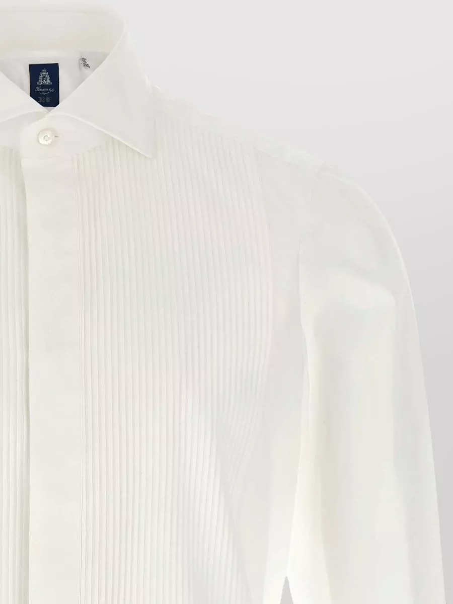 Finamore Cotton Poplin Long-Sleeve Shirt