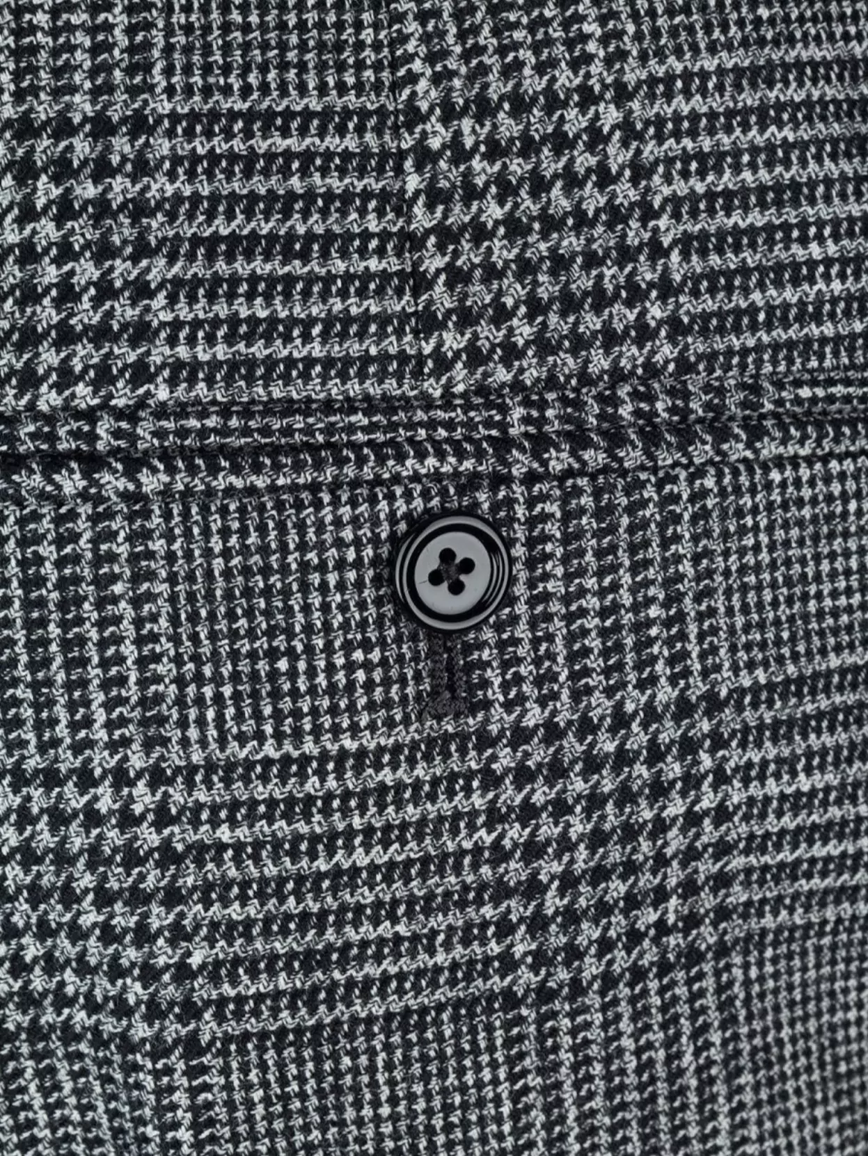 Celine Checkered Belt Loop Trousers Side Back Pockets