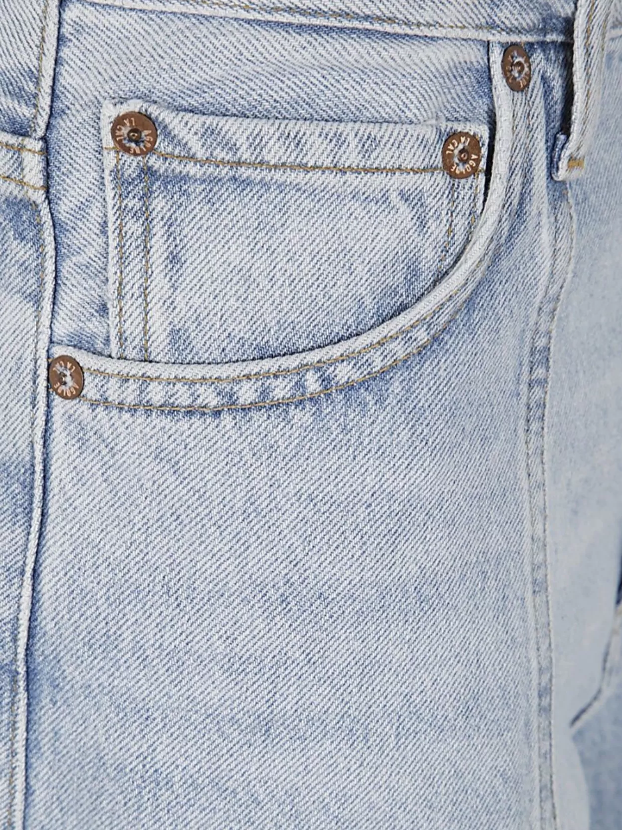 Agolde Kristen Jeans Belt Loops Contrast Stitching