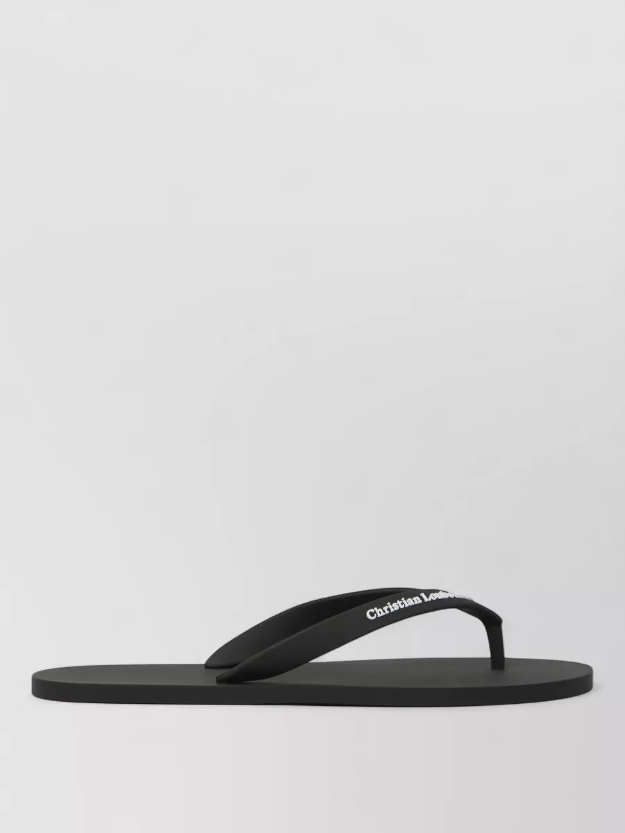 Christian Louboutin Rubber Flip Flops