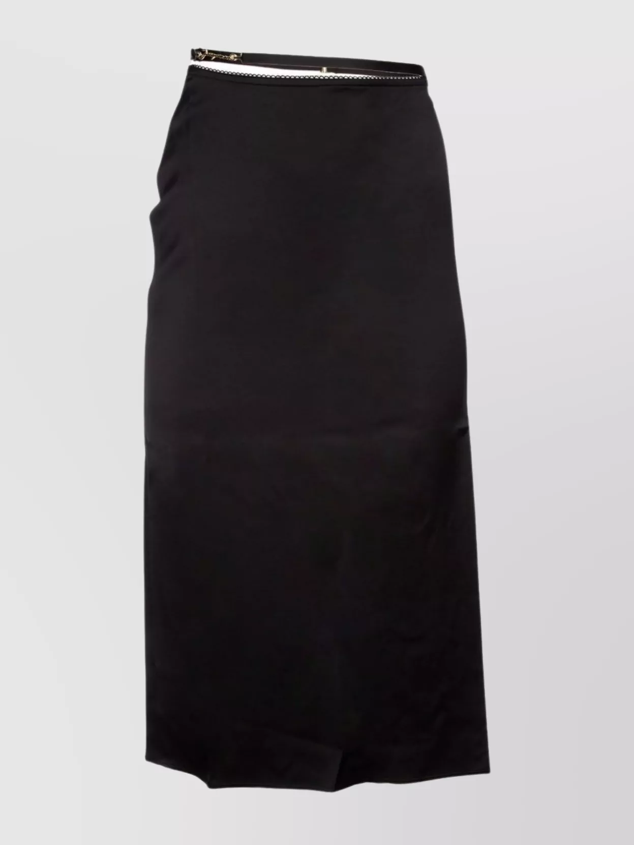Shop Jacquemus Asymmetrical Twist Hem High Waist Skirt