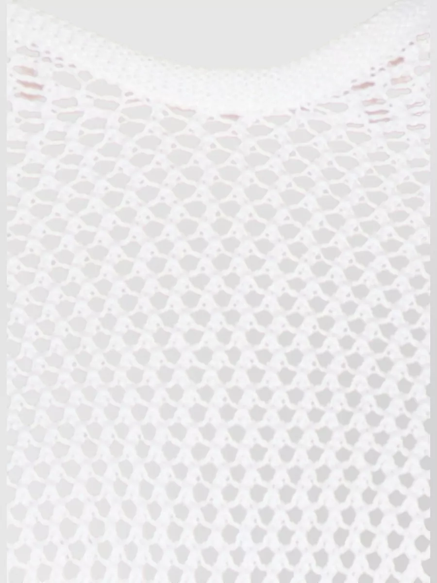 Antonelli Firenze Perforated Hooded Short-Sleeve Knitted Top
