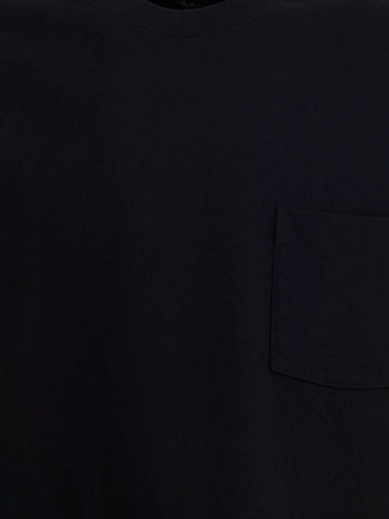 Auralee Crew Neck Cotton T-Shirt With Chest Pocket