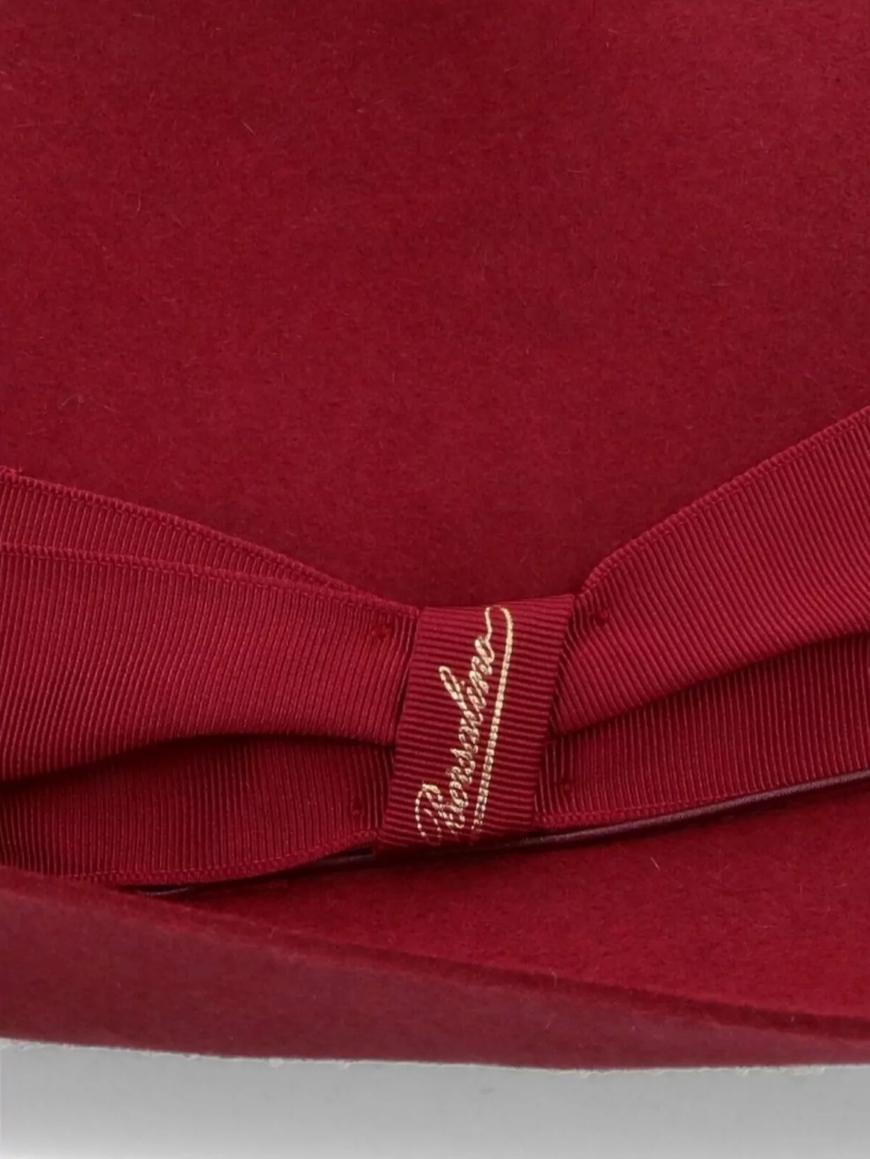 Borsalino Stylish Wide Brim Hat With Bow Detail