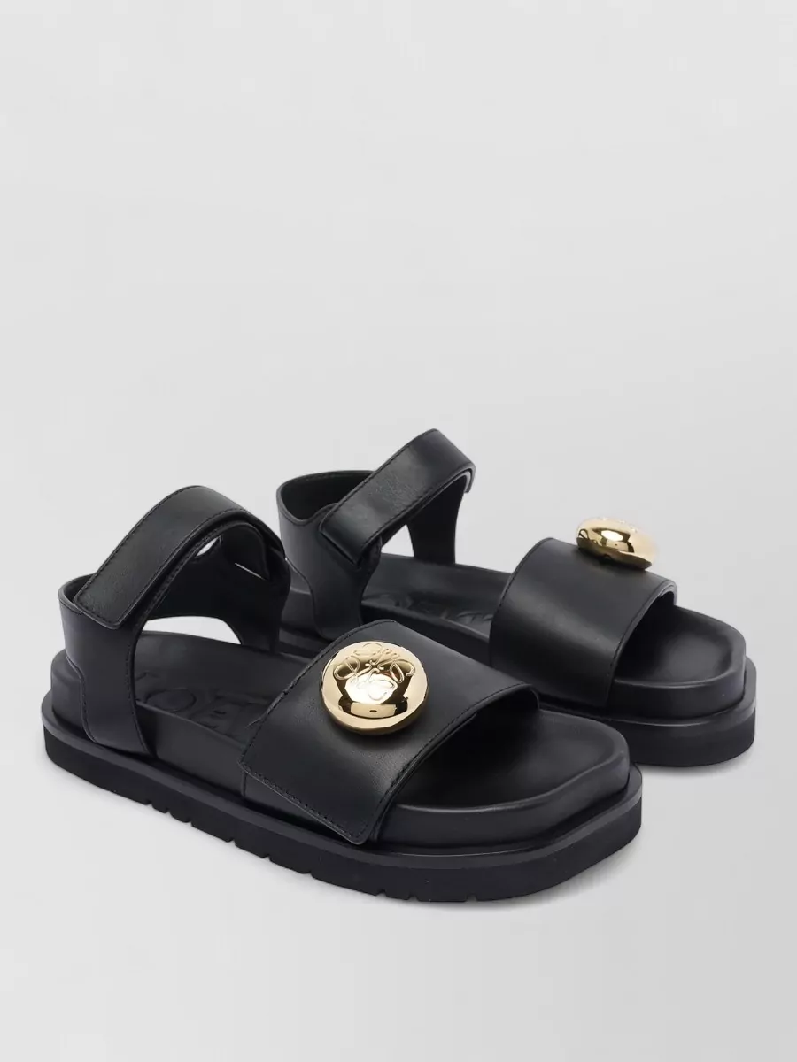 Loewe Leather Flat Sandals