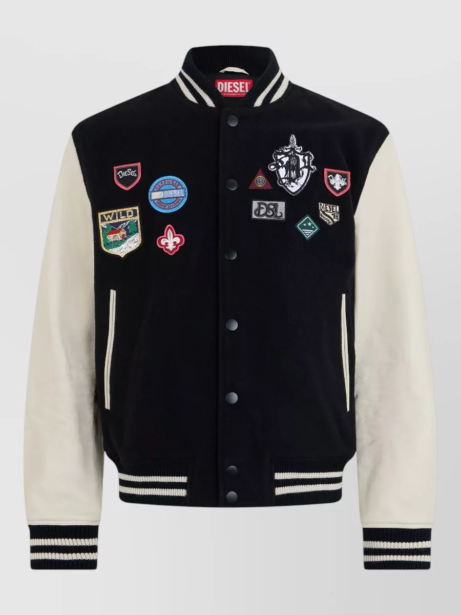 Diesel wool varsity jacket