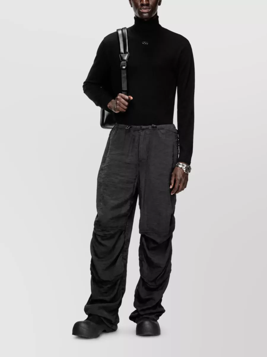 Diesel Wool Ribbed Turtleneck Sweater