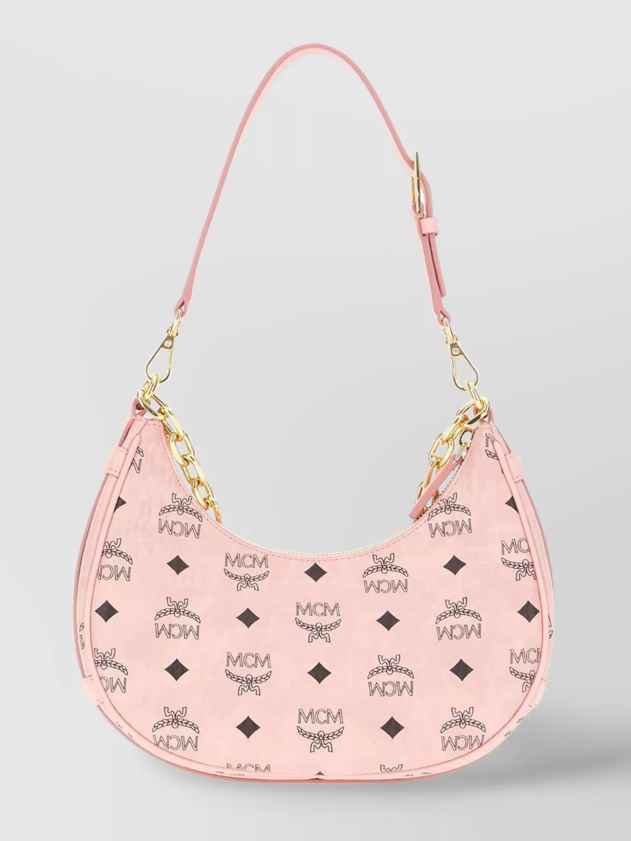 Mcm Shoulder Bag Canvas Chain Strap