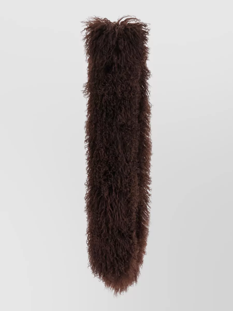 Yves Salomon mongolian sheepskin scarf
