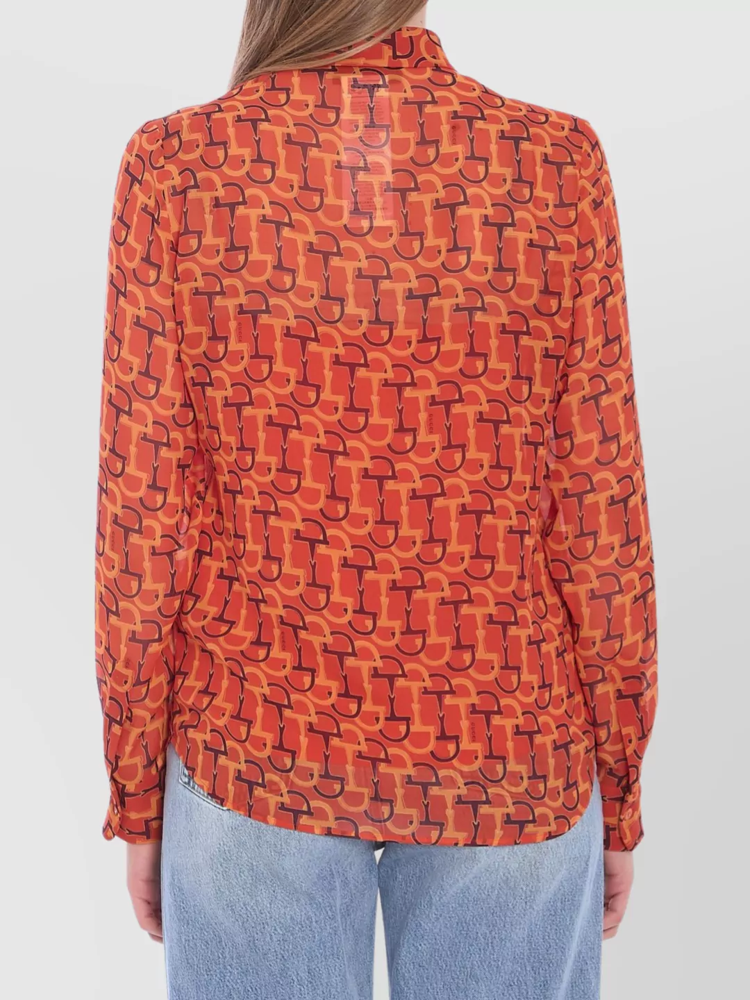 Gucci Silk Blouse Featuring Printed Design