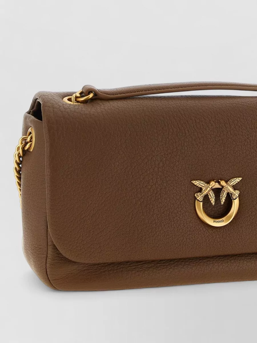 Pinko Love Bag Lamb Leather Shoulder Bag