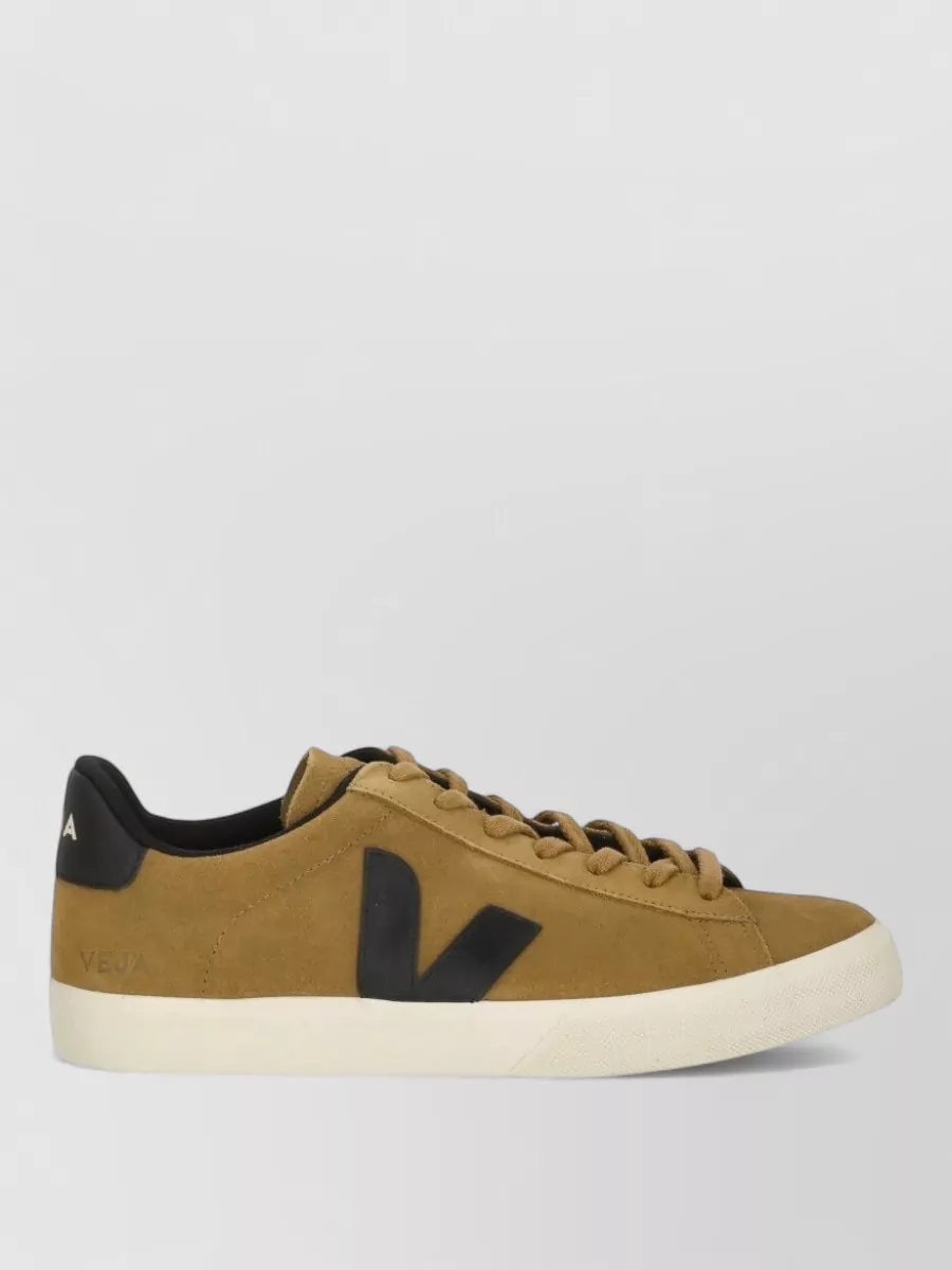 Veja Leather Low Top Lace-Up Sneakers