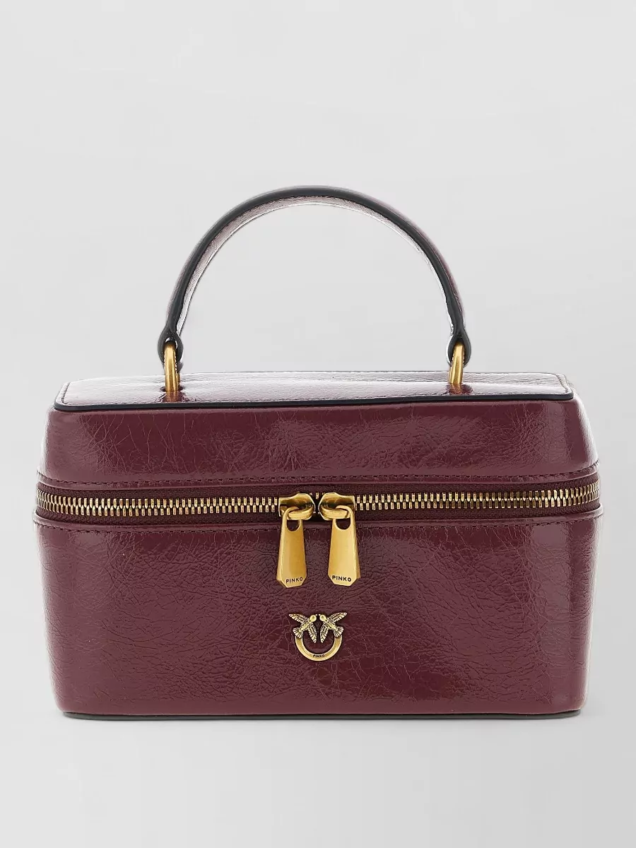 Pinko Mini Quilted Calf Leather Crossbody Bag