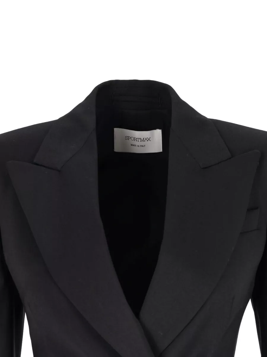 Sportmax Single Breasted Blazer Back Vent Notch Lapels