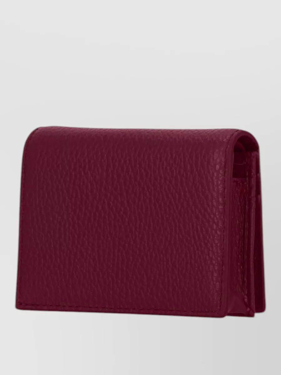 Coccinelle Pebbled Leather Wallet Textured Finish