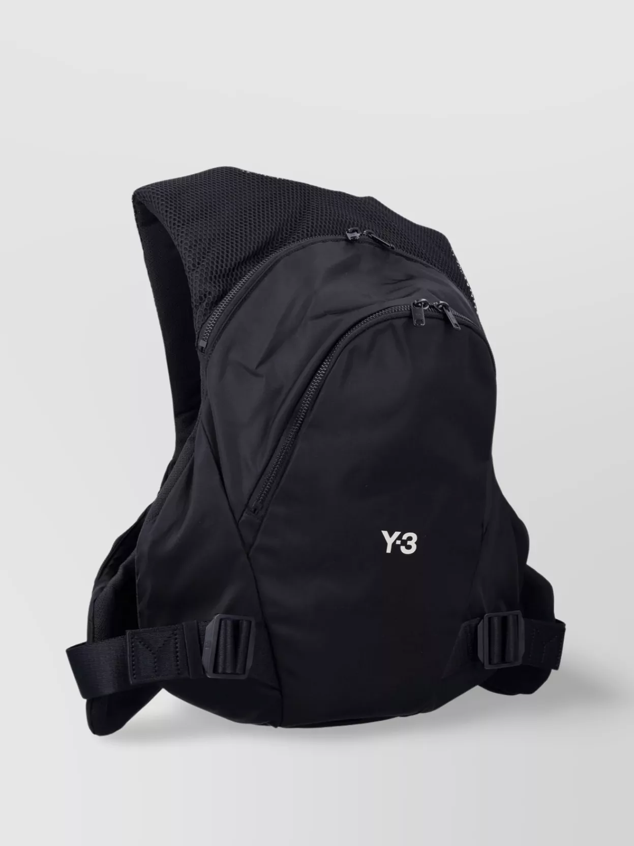 Y-3 Adjustable Strap Front Zip Mesh Backpack
