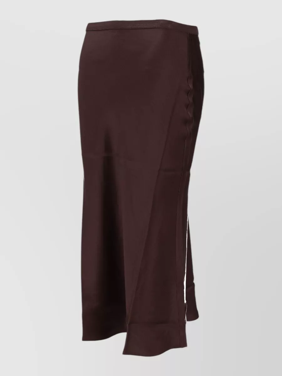 Anine Bing Silk High-Rise Midi Skirt