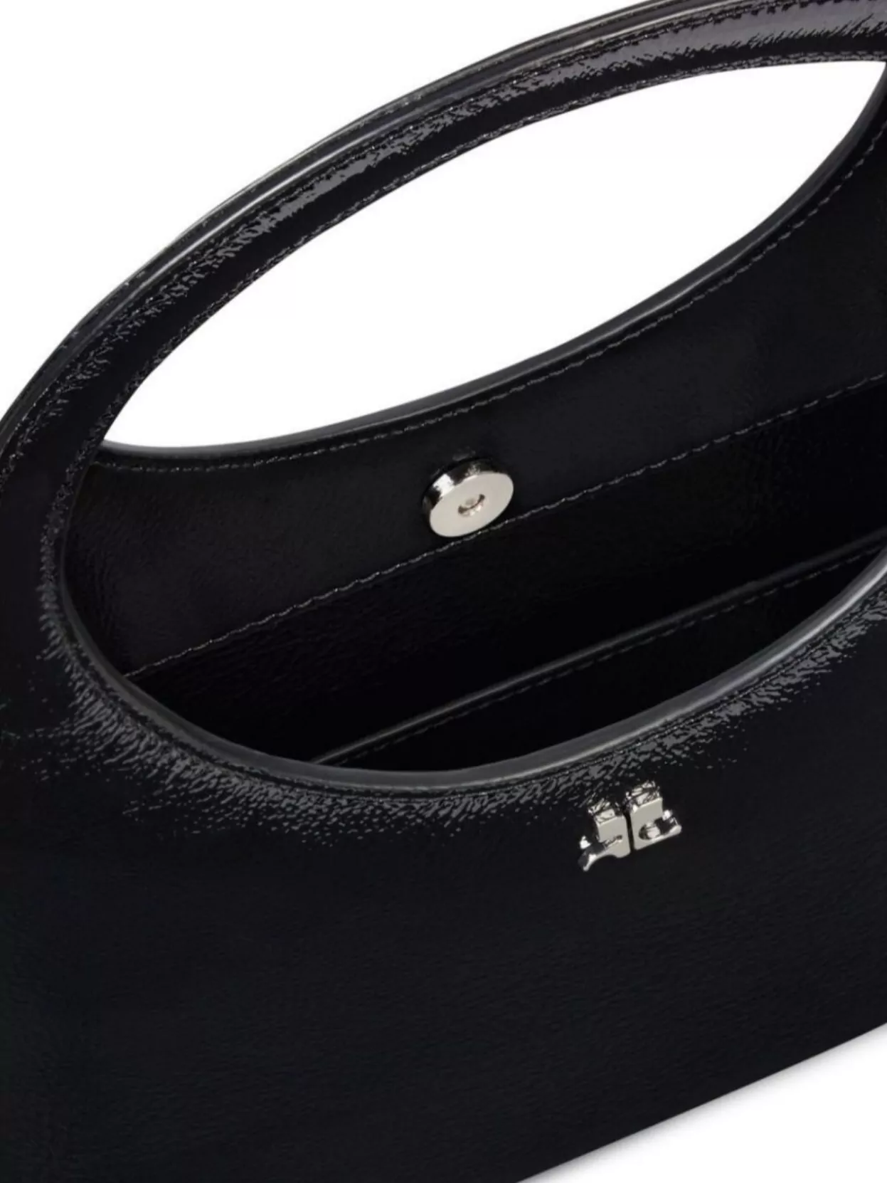 Courrèges Round Handle Leather Bag