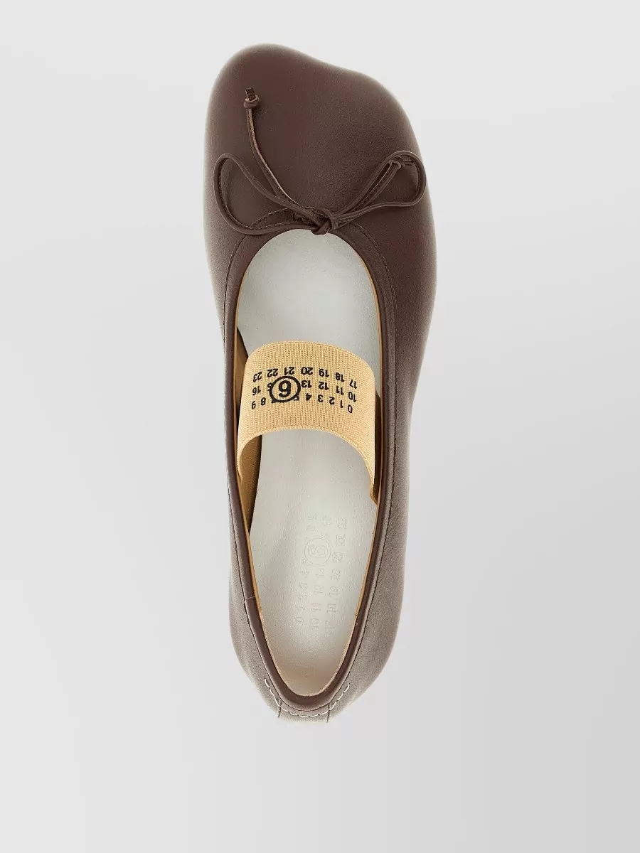 Mm6 Maison Margiela Numeric Anatomic Ballerina Flats Bow Detail
