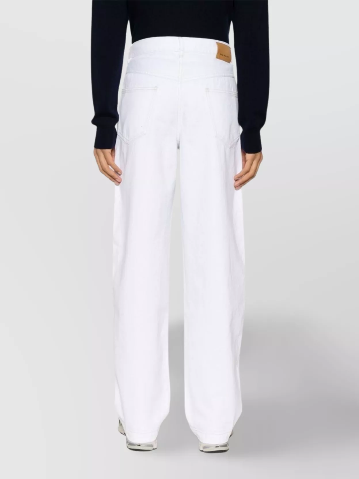 Isabel Marant High-Waisted Straight Hem Denim Trousers