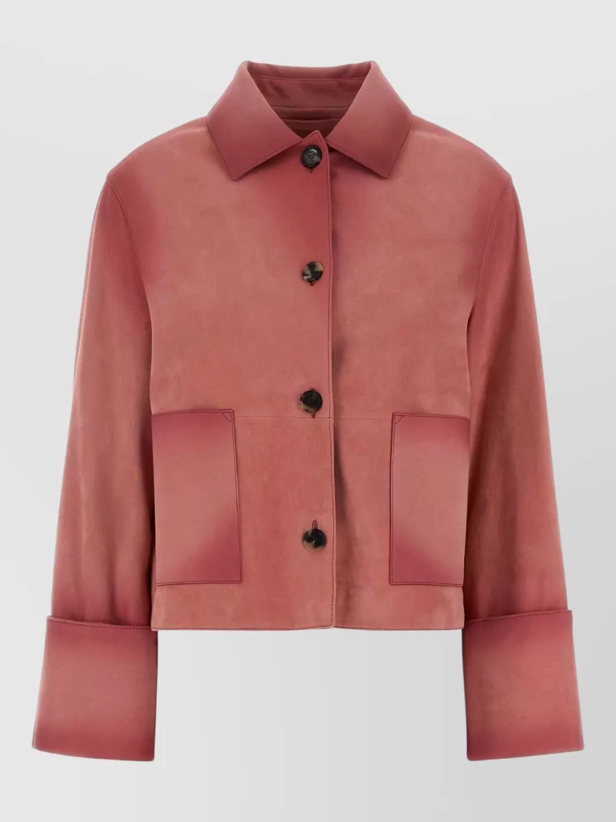 Loewe Leather Single Breasted Coat