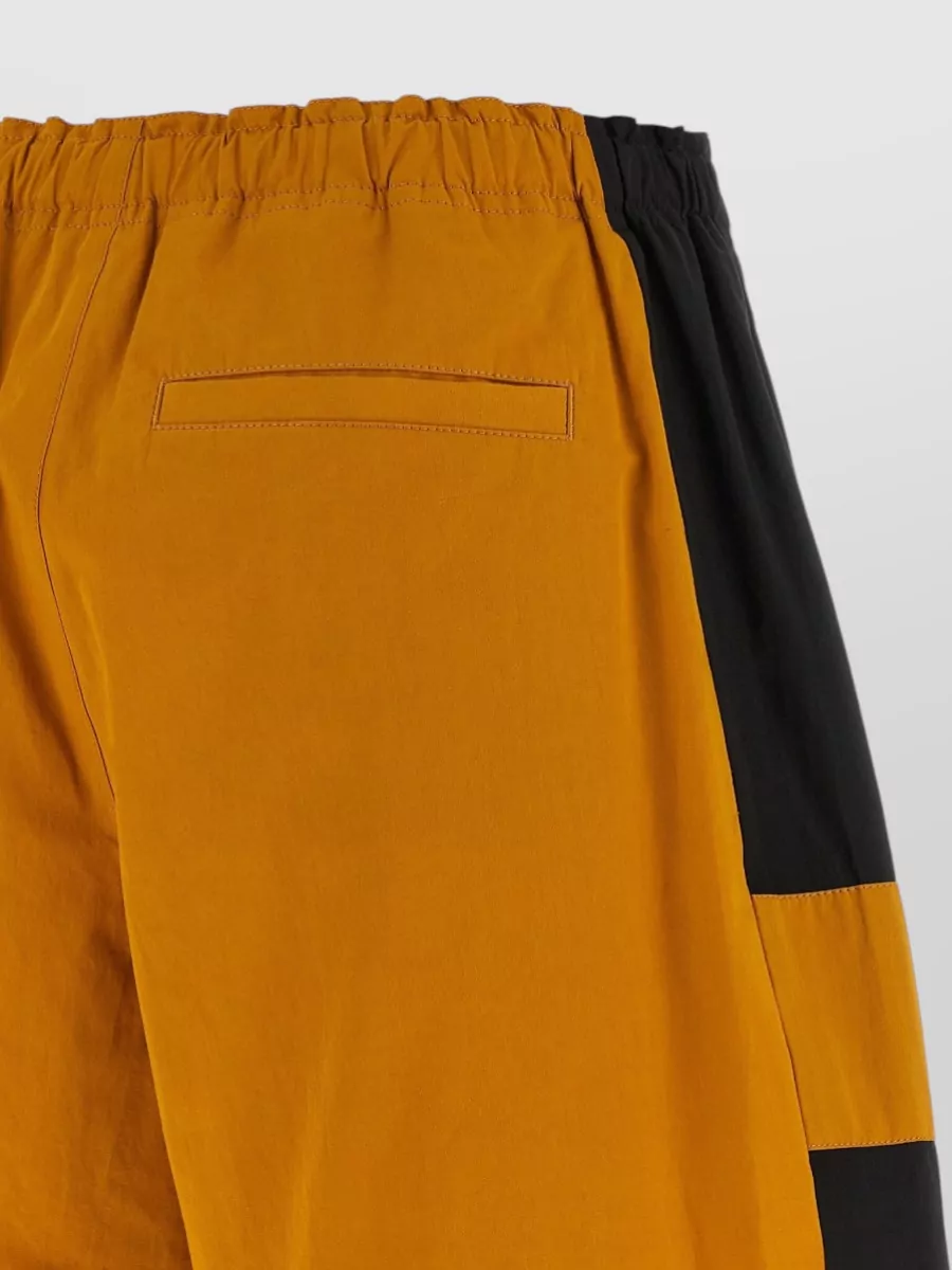 Saint Laurent Cotton Color-Block Bermuda Shorts