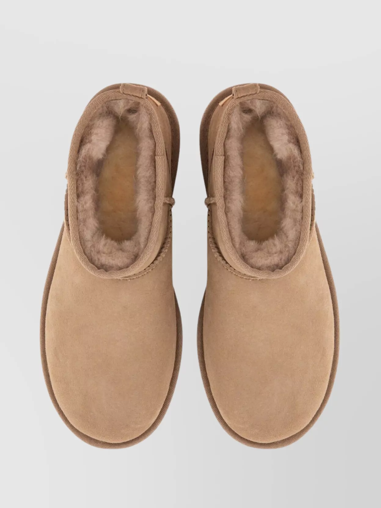 Ugg Ankle Boots Round Toe Rubber Sole