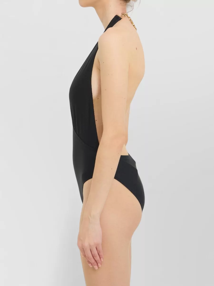Saint Laurent Halterneck One-Piece Swimsuit