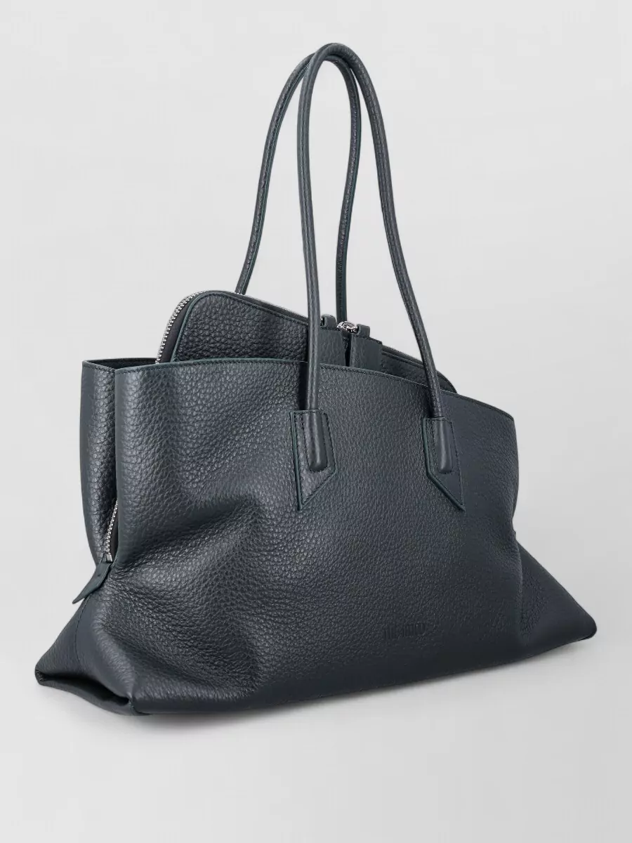 The Attico La Passeggiata Medium Leather Shoulder Bag