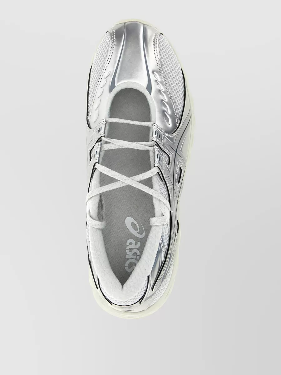Asics Synthetic Leather Low-Top Lace-Up Sneakers