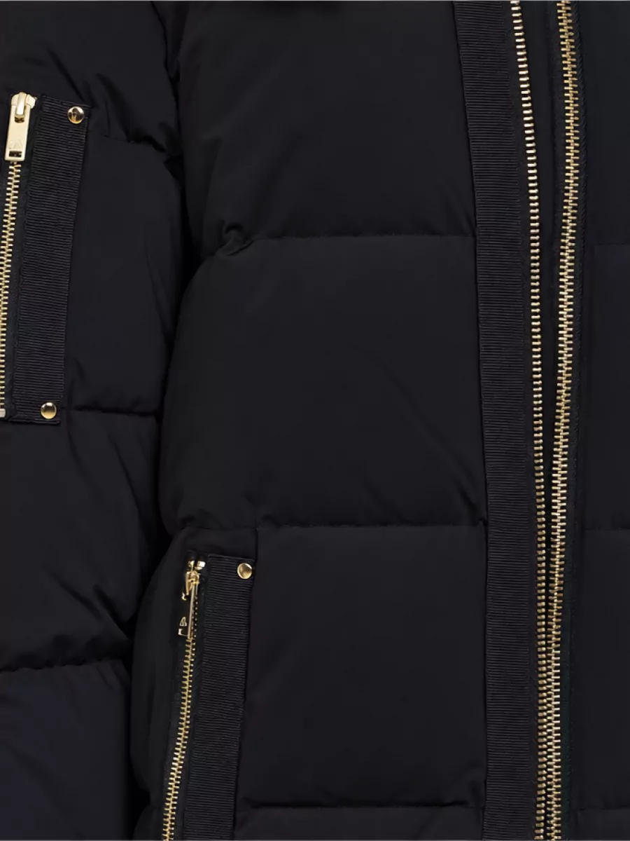Moose Knuckles Nylon Down Padded Bomber Jacket