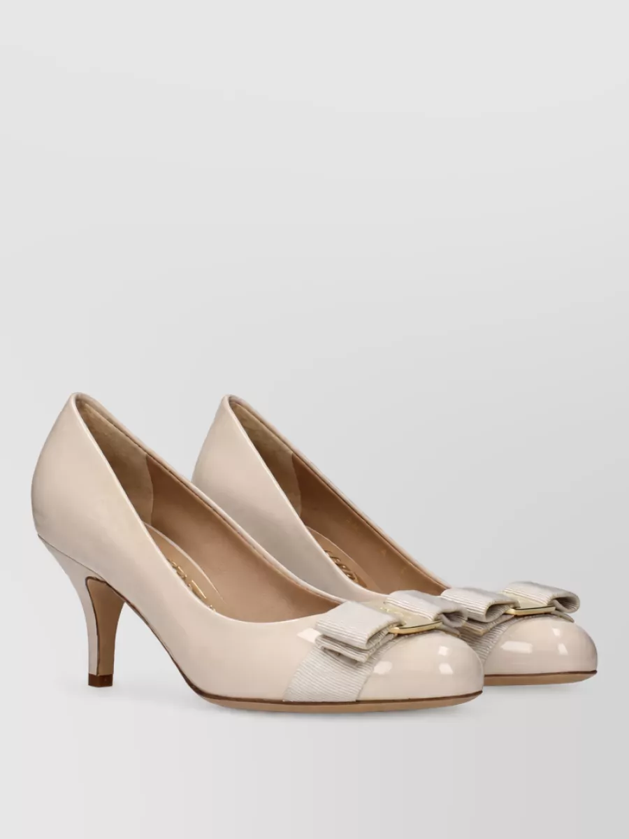 Ferragamo Patent Leather Ballerina Shoes