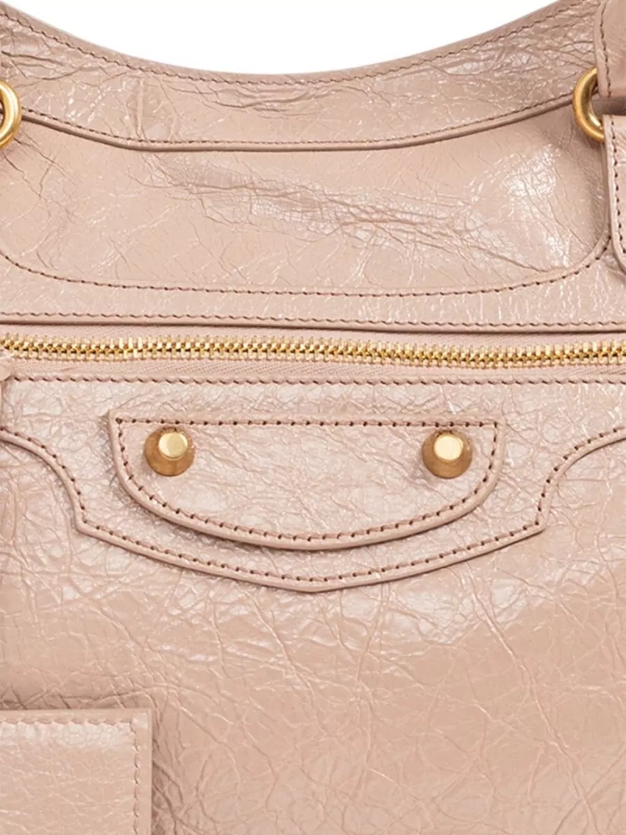 Balenciaga Le City Medium Leather Shoulder Bag