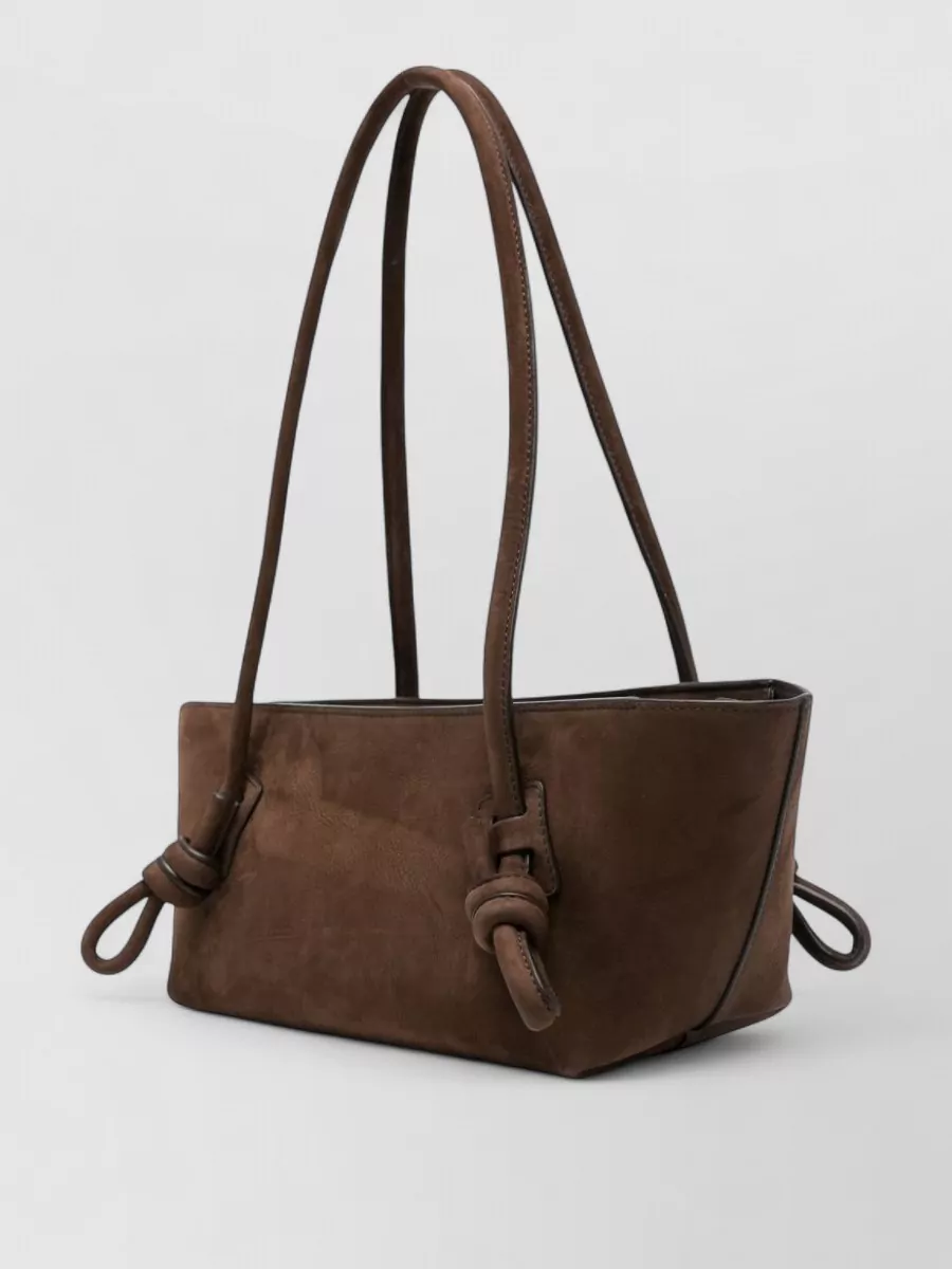 Hereu Leather Knotted Shoulder Bag