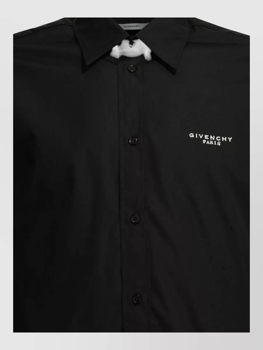 Givenchy embroidered cotton poplin shirt