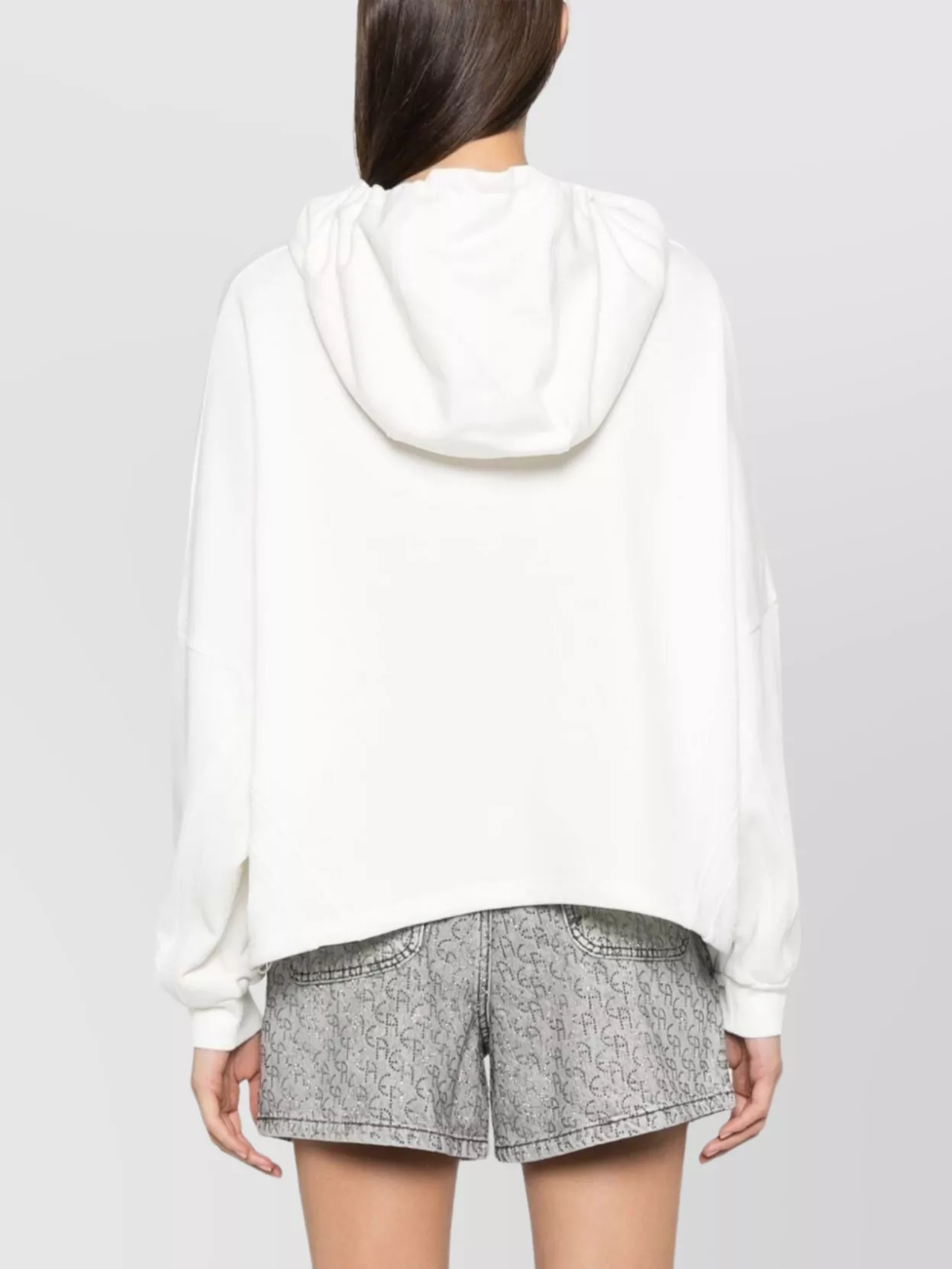 Emporio Armani Logo Hoodie Organic Cotton Drawstring Hem